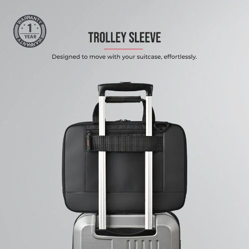 VECTOR LAPTOP BRIEFCASE BLACK RED