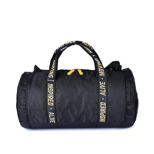 Gear Inspired Alive Moving 32L Duffel Bag (Black-Yellow)