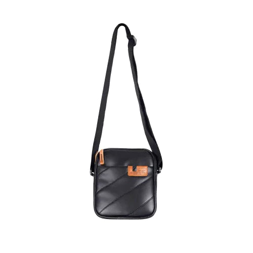 Gear Pleat Faux-Leather Messenger Sling 2 L Bag