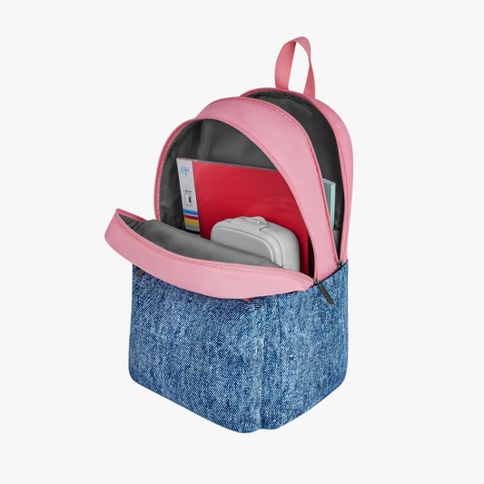 Ebony 21L Blue College Backpack With Laptop Sleeve